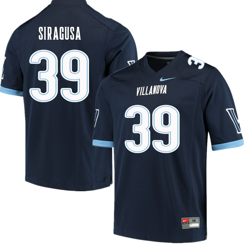 Men #39 Anthony Siragusa Villanova Wildcats College Football Jerseys Sale-Navy
